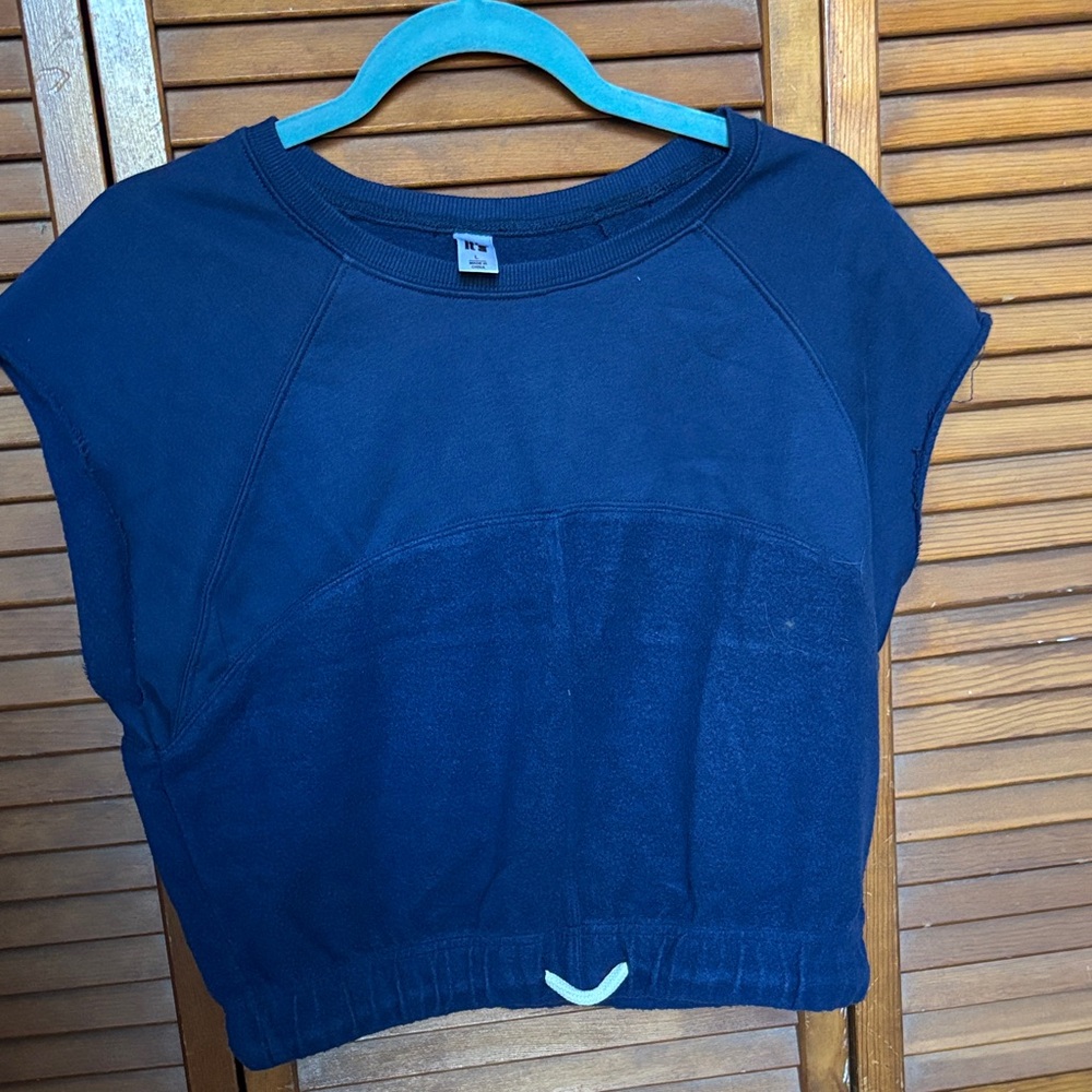 Navy Blue Women's Crop Top